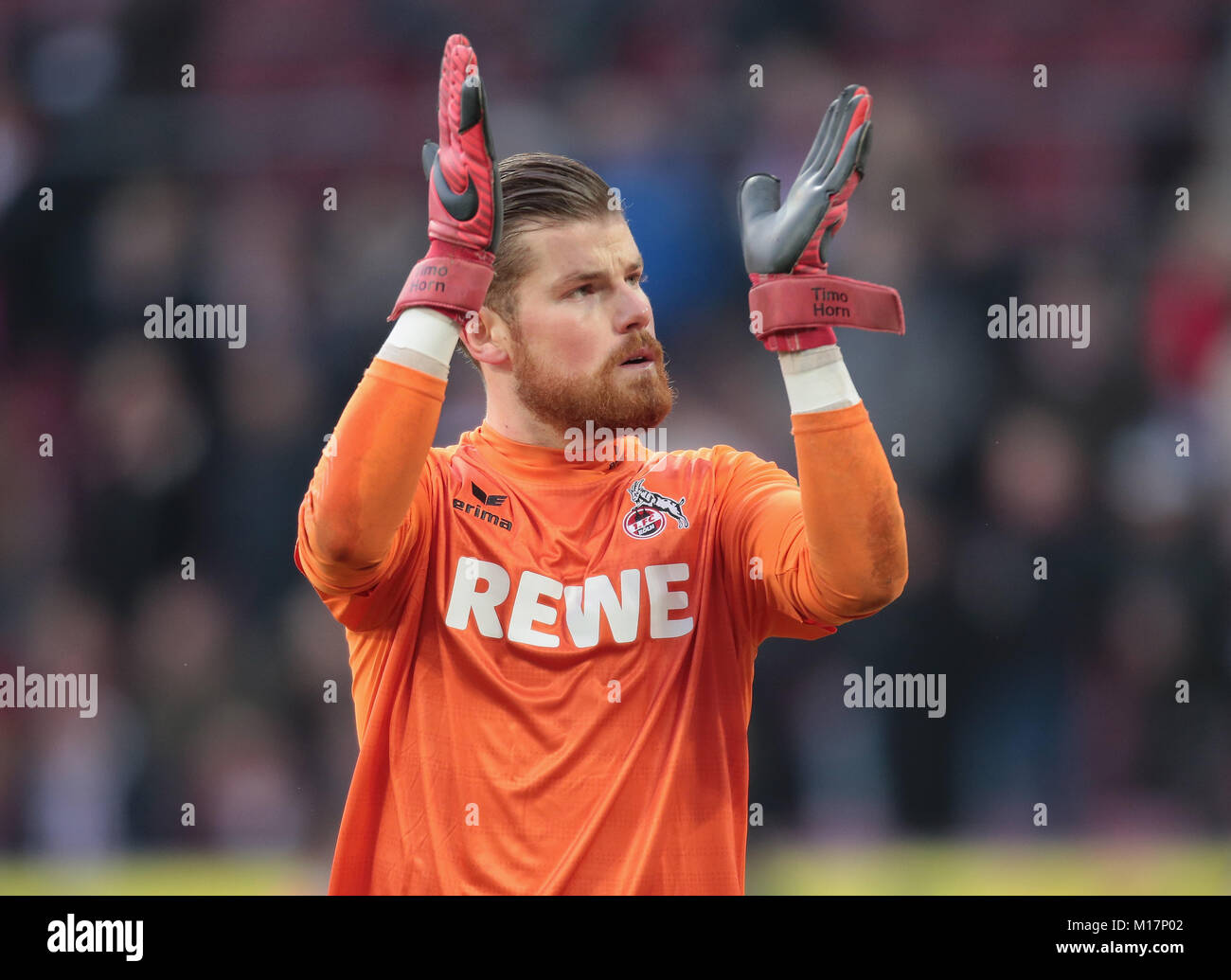 Cologne, Germany January 27 2018, Bundesliga matchday 20, 1. FC Koeln v FC Augsburg Goalkeeper Cologne, Germany January 27 2018, Bundesliga matchday 20, 1. FC Koeln v FC Augsburg Goalkeeper