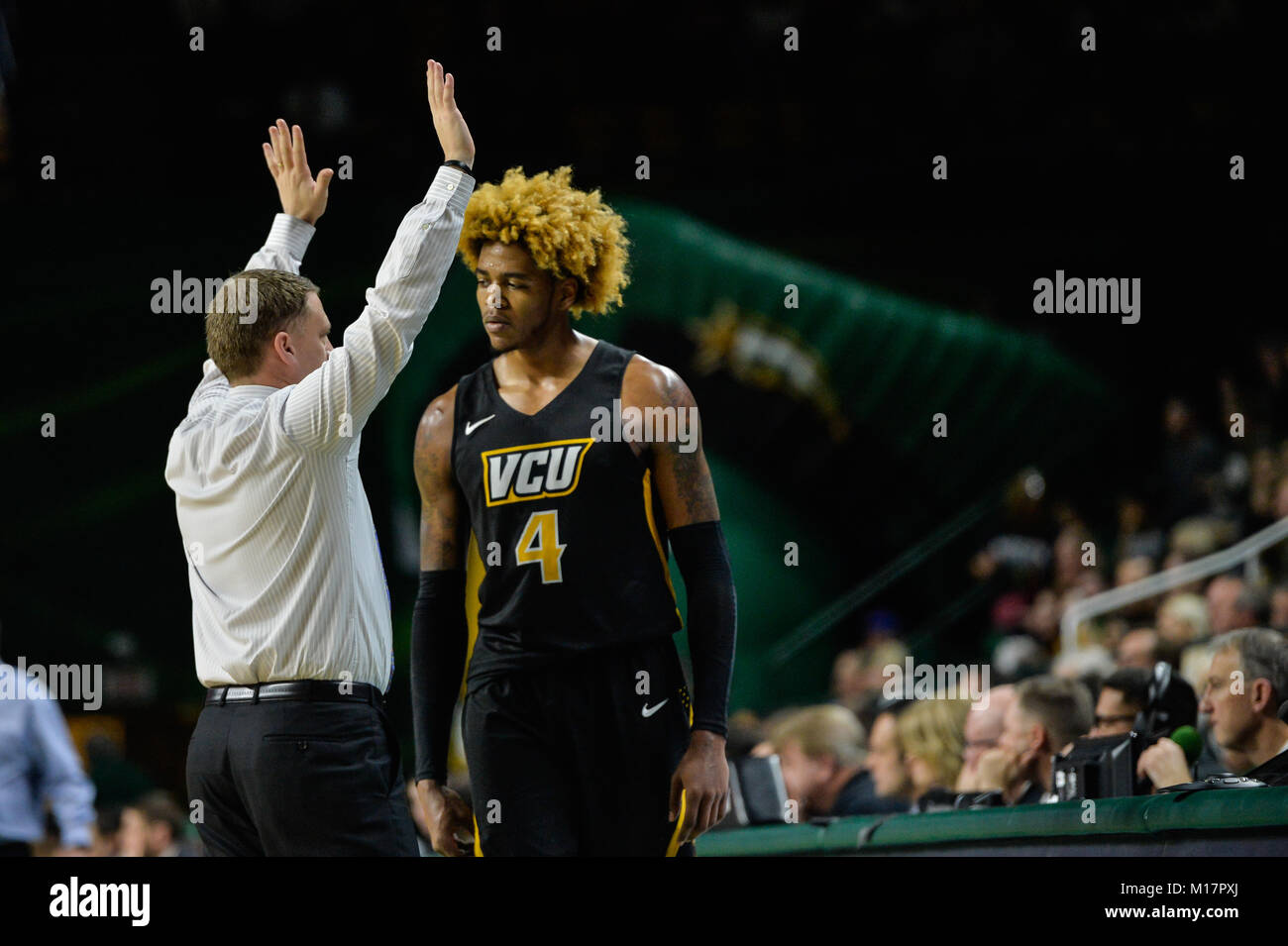 Fairfax, Virginia, USA. 27th Jan, 2018. VCU Head Coach MIKE RHOADES
