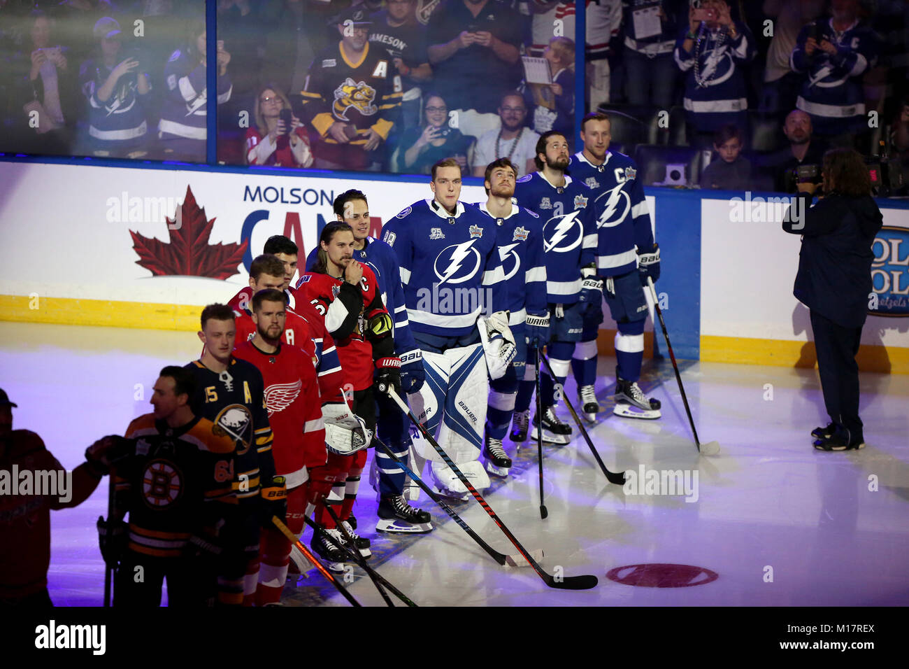 A fan wore a Nikita Kucherov Czech Republic jersey over all star