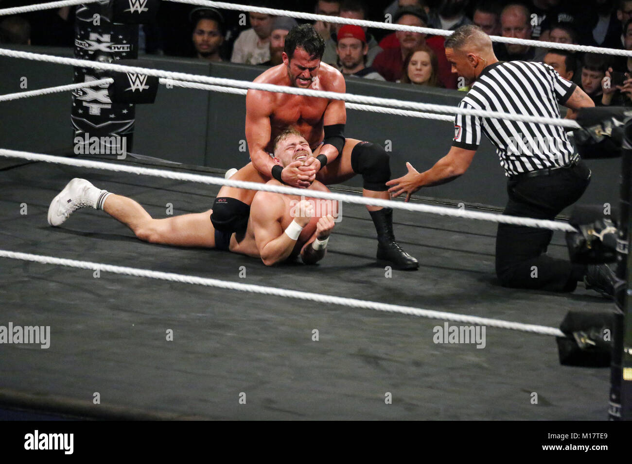Philadelphia, PA, USA. 27th Jan, 2018. Roderick Strong wins match at WWE NXT Take Over at Wells Fargo Center in Philadelphia, Pa on January 27, 2018 Credit: Star Shooter/Media Punch/Alamy Live News Stock Photo
