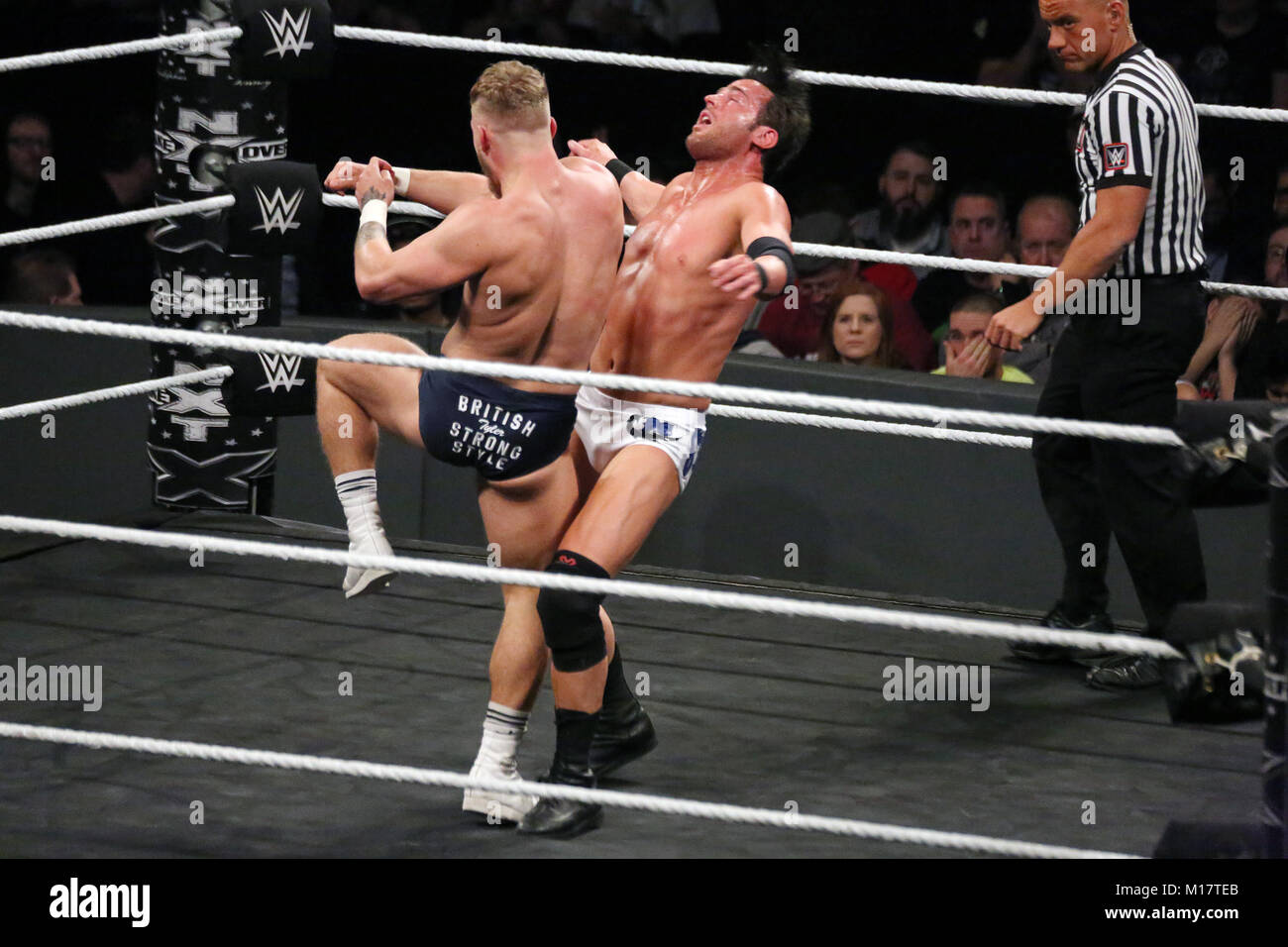 Philadelphia, PA, USA. 27th Jan, 2018. Roderick Strong wins match at WWE NXT Take Over at Wells Fargo Center in Philadelphia, Pa on January 27, 2018 Credit: Star Shooter/Media Punch/Alamy Live News Stock Photo