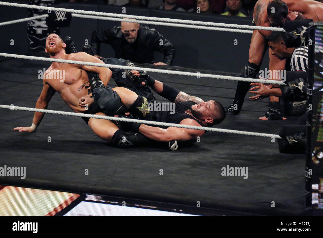 Philadelphia, PA, USA. 27th Jan, 2018. ERA wins match at WWE NXT Take Over at Wells Fargo Center in Philadelphia, Pa on January 27, 2018 Credit: Star Shooter/Media Punch/Alamy Live News Stock Photo