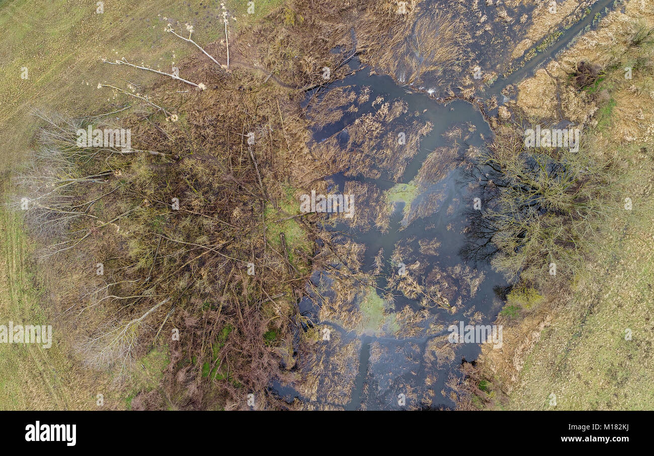 Aerial view shows flooded hi-res stock photography and images - Alamy