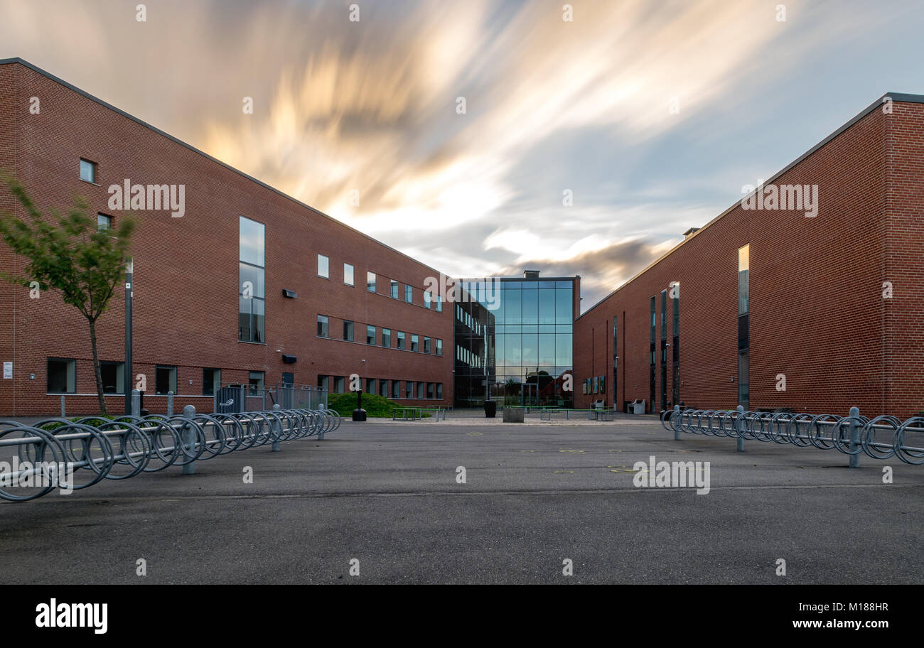 VIBORG, DENMARK -  AUGUST 26, 2016: VIA University College building in Viborg, Denmark. Stock Photo