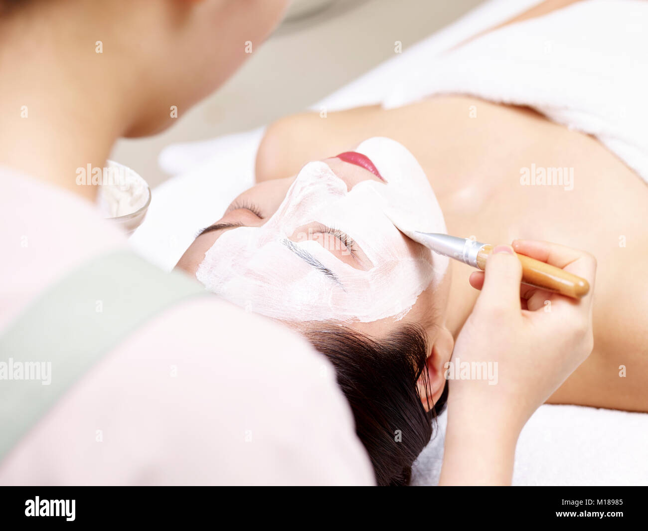 Asian woman beauty face mask hi-res stock photography and images - Alamy