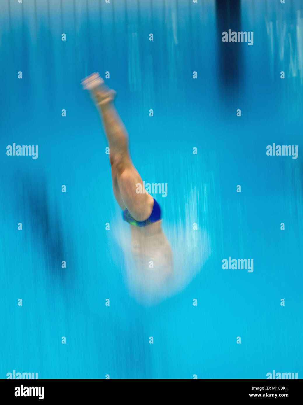 Competitive diving Stock Photo