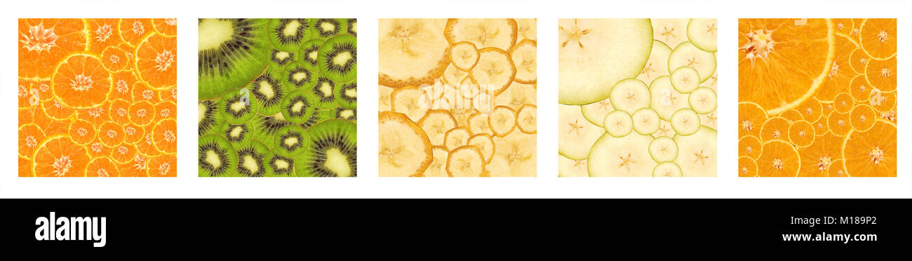 bright backgrounds from pieces of ripe fruit Stock Photo - Alamy