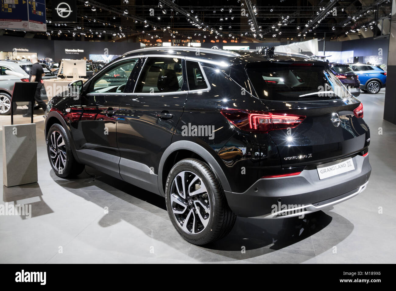 BRUSSELS - JAN 10, 2018: Opel Grandland X new SUV car shown at the Brussels  Motor Show Stock Photo - Alamy