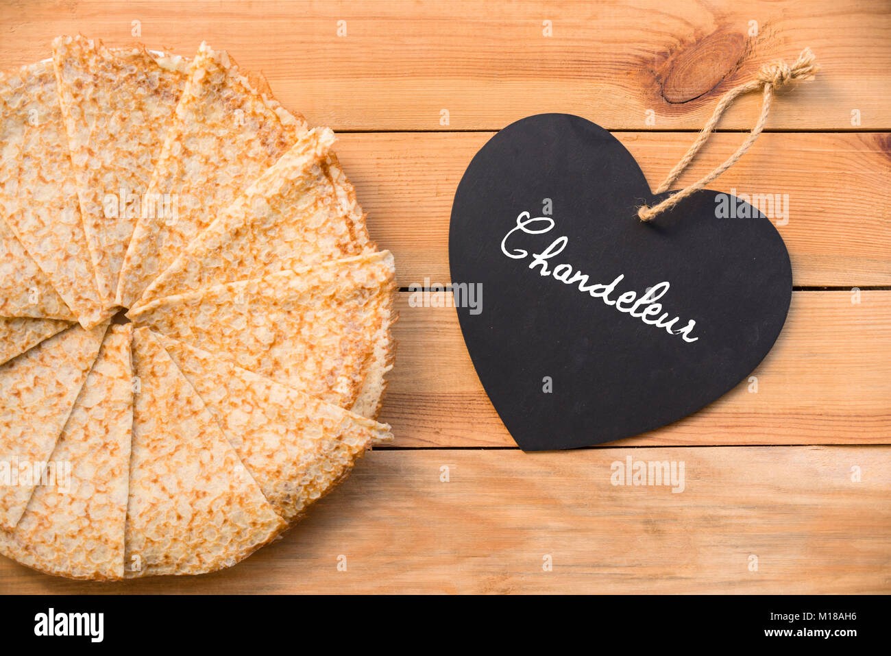 Top View Of Crepes French Pancakes Word Chandeleur Meaning Candlemas Written On A Heart Rustic Wood Background Stock Photo Alamy Top View Of Crepes French Pancakes Word Chandeleur Meaning Candlemas Written On A Heart Rustic Wood Background Stock Photo Alamy