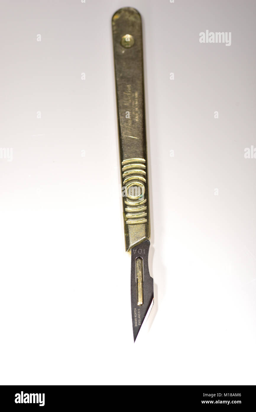 Scalpel and blade Stock Photo Alamy