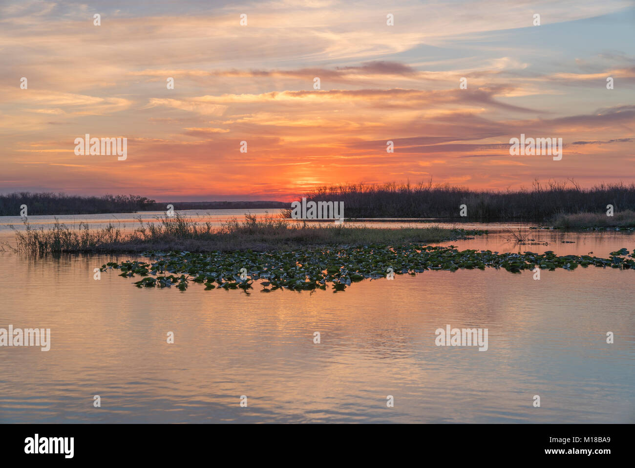 Camp Holly is a fish camp on the St Johns River near Melbourne, Florida Stock Photo