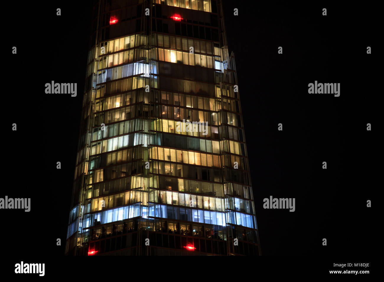 Detail of The Shard in London, England. Stock Photo