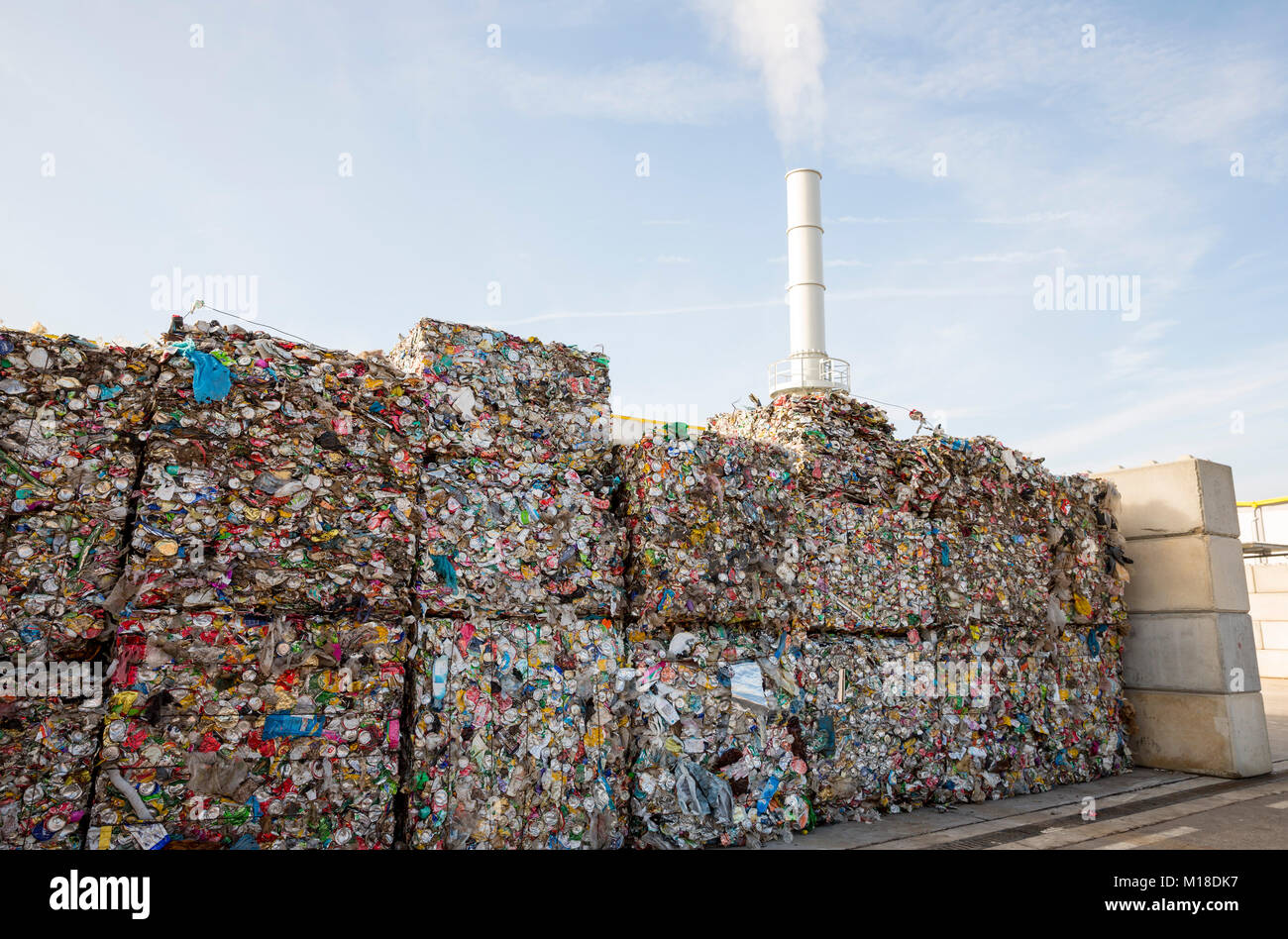 Waste-to-energy or energy-from-waste is the process of generating energy in the form of electricity or heat from the primary treatment of waste. Envir Stock Photo