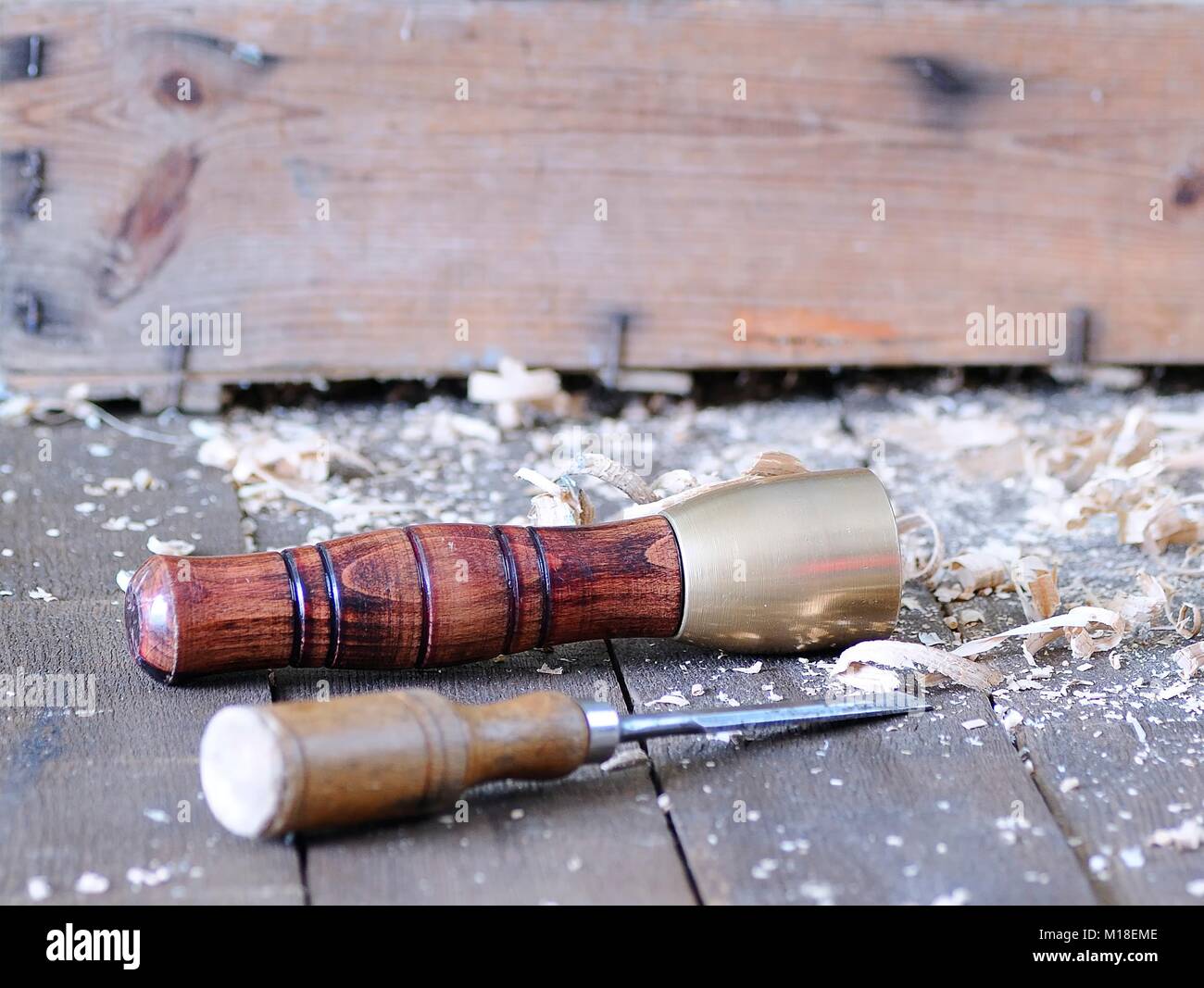 Carpenter tools on a work bench carpentry Stock Photo - Alamy