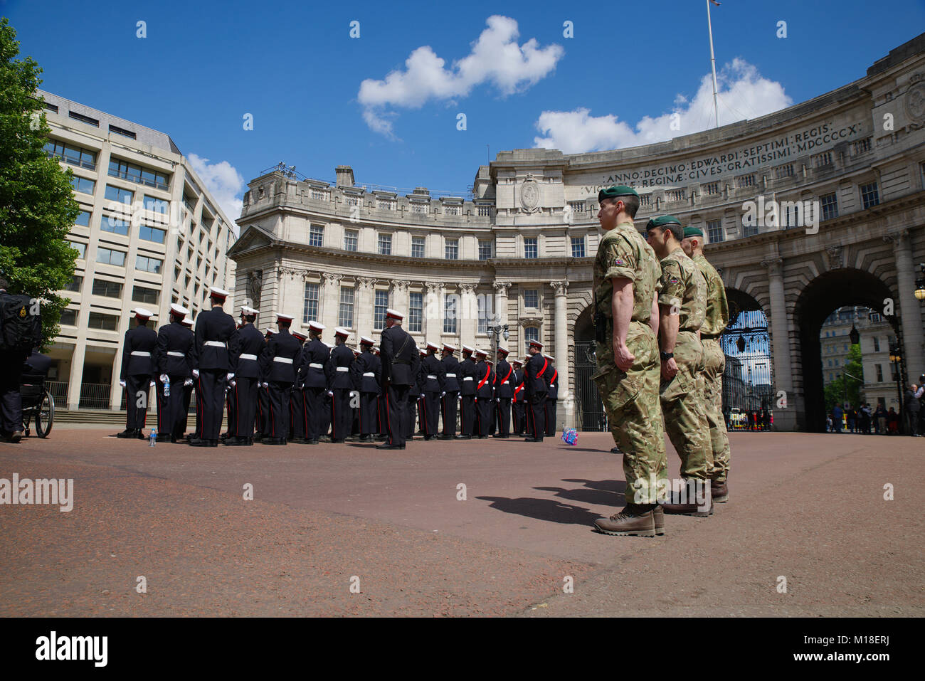 Parade, Admiralty Arch ,Central London, England, United Kingdom, Stock Photo