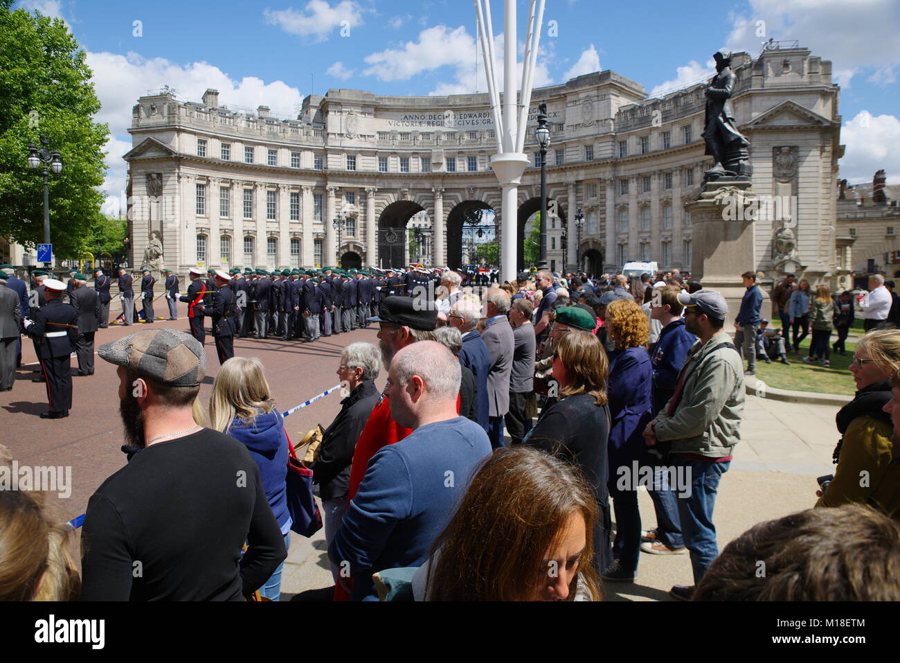 Parade, Admiralty Arch ,Central London, England, United Kingdom, Stock Photo