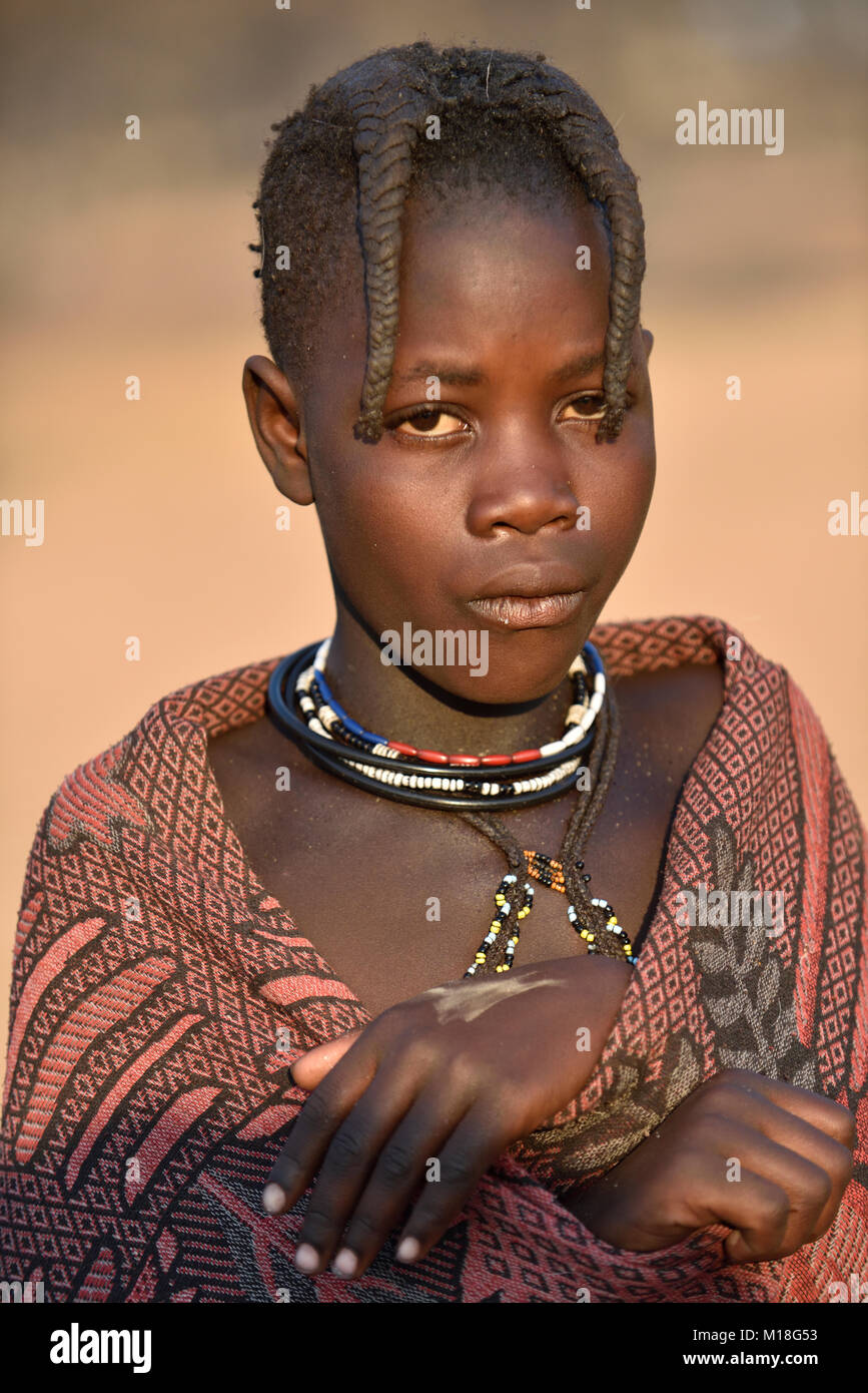 Himba girl river hi-res stock photography and images - Alamy