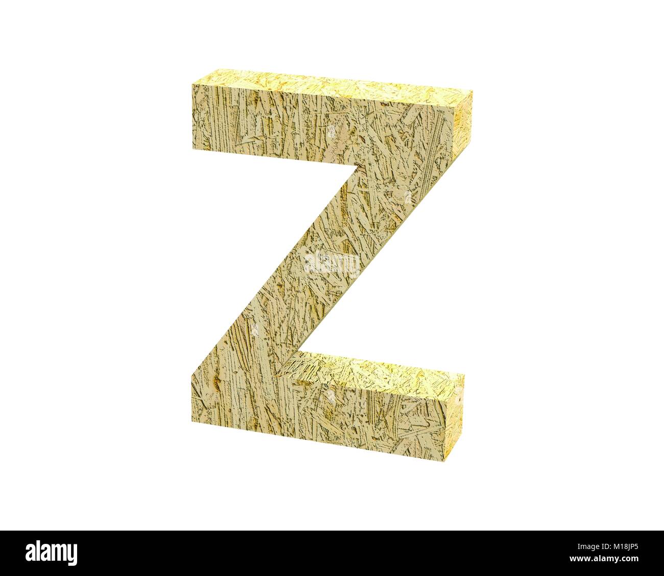 Font Oriented Strand Board capital Z Stock Photo - Alamy