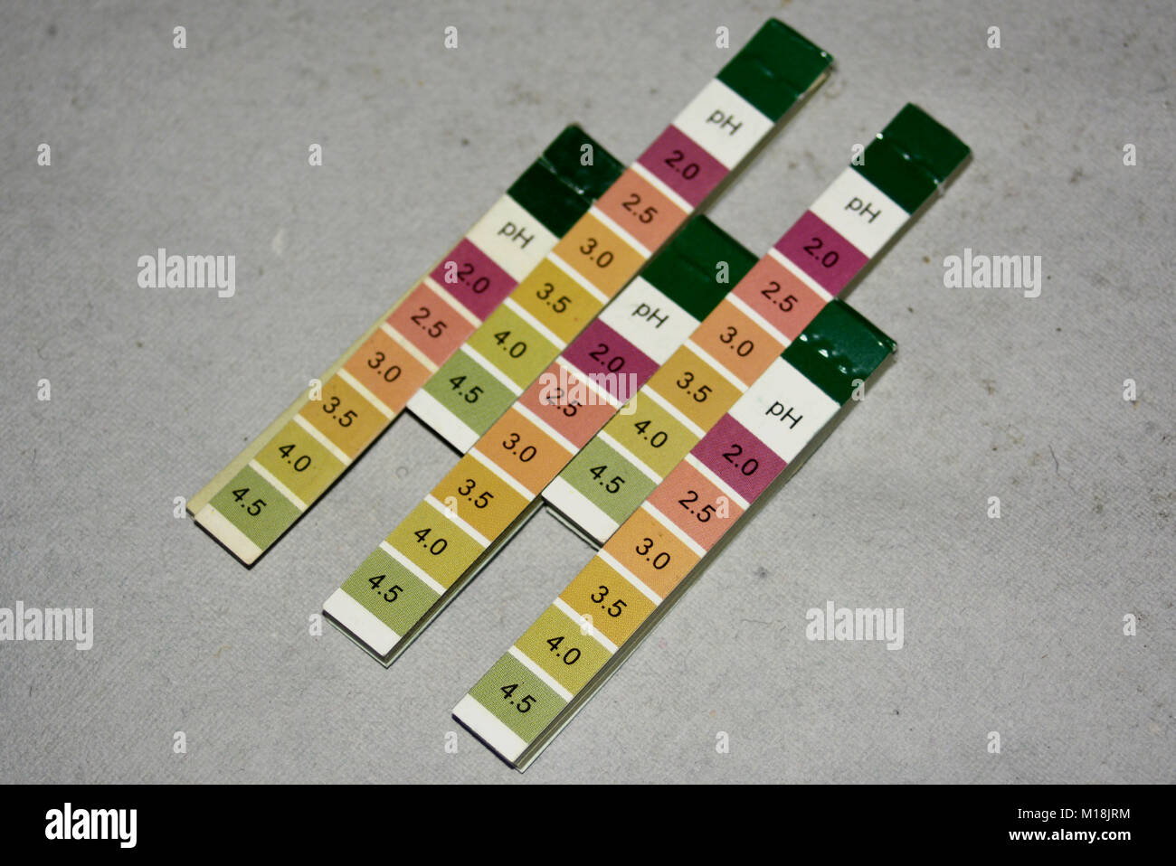 Ph alkaline paper strip Stock Photo