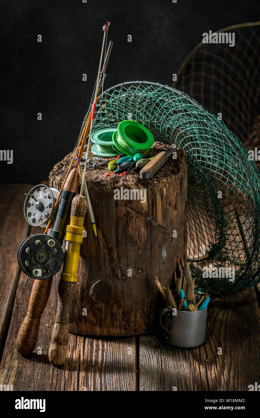 Vintage fishing tackle hi-res stock photography and images - Page