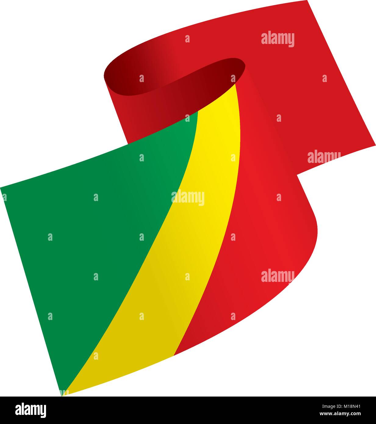 Congo flag, vector illustration Stock Vector Image & Art - Alamy