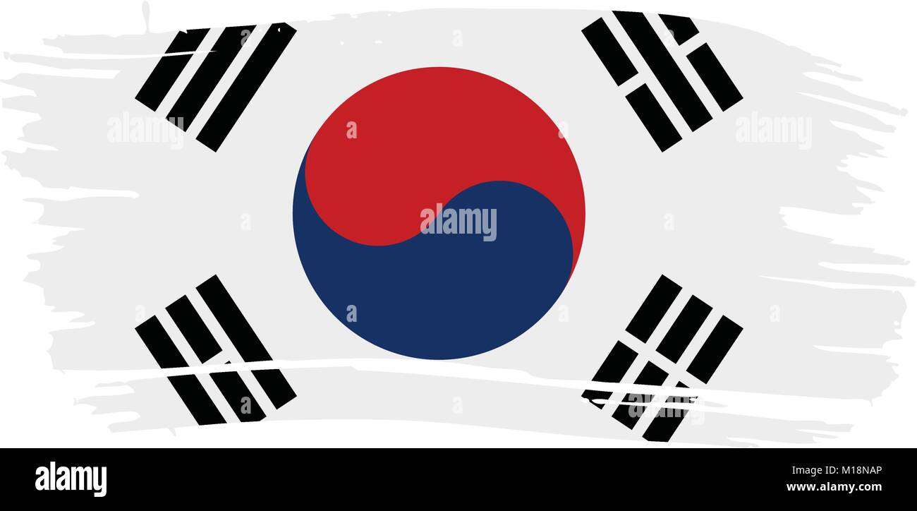 South Korean flag, vector illustration Stock Vector Image & Art - Alamy