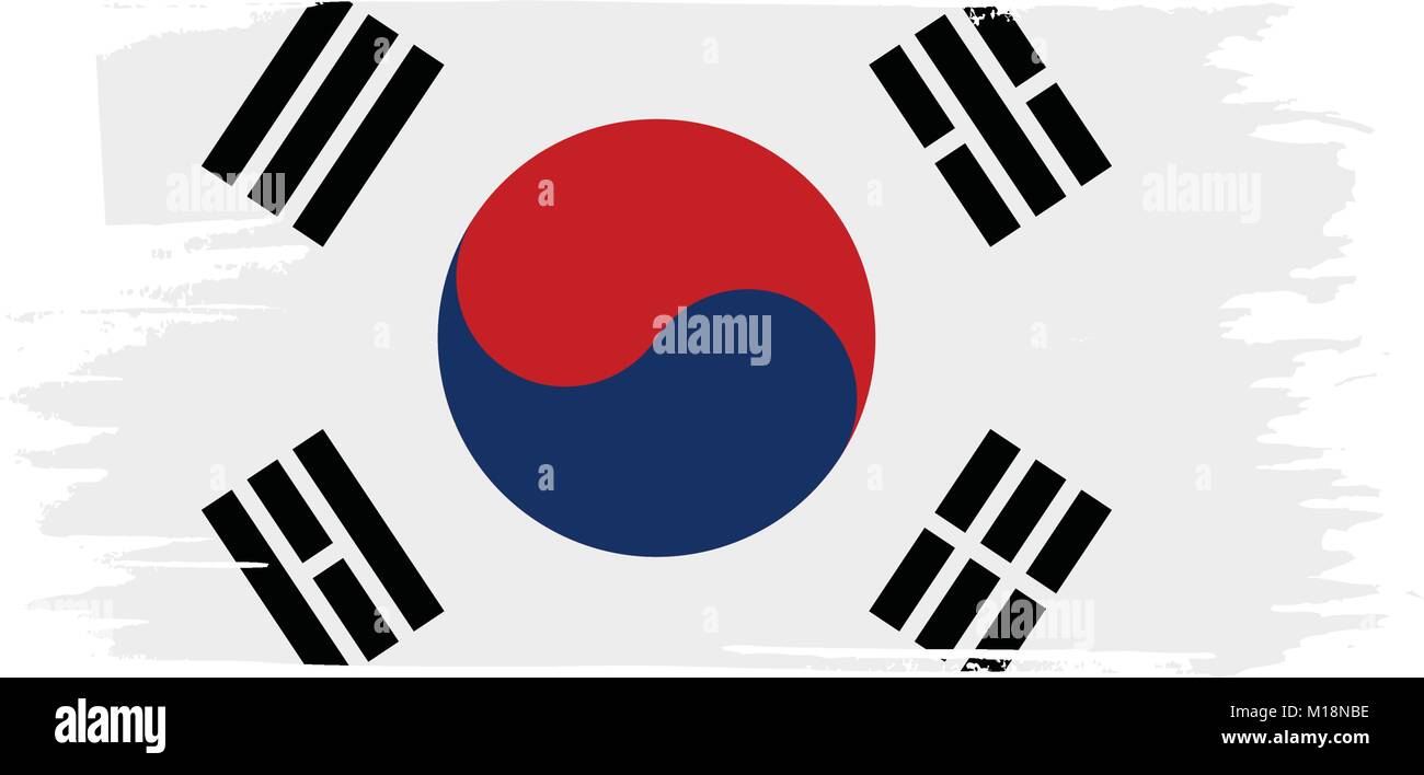 South Korean flag, vector illustration Stock Vector Image & Art - Alamy