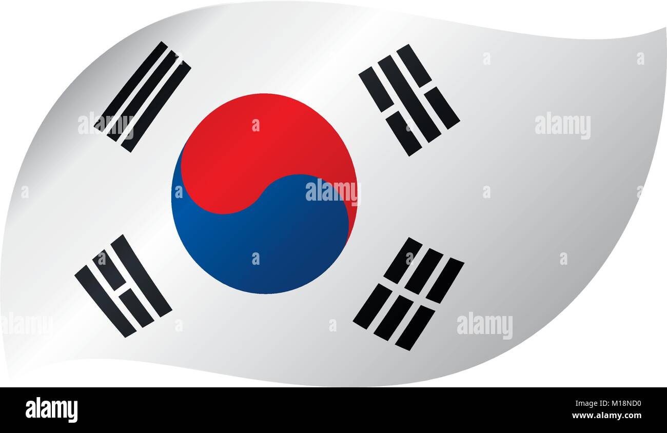 South Korean flag, vector illustration Stock Vector Image & Art - Alamy
