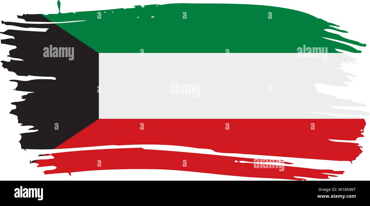 Kuwait flag, vector illustration Stock Vector Image & Art - Alamy
