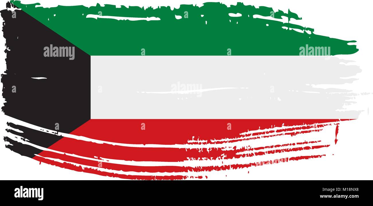 Kuwait flag, vector illustration Stock Vector Image & Art - Alamy