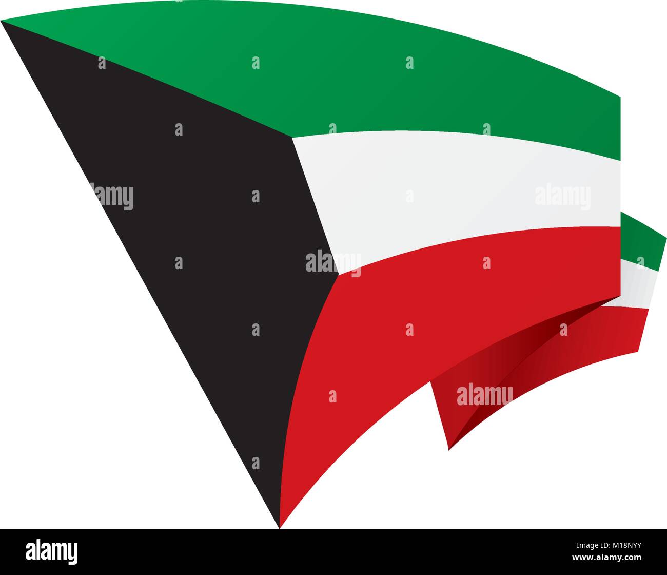 Kuwait flag, vector illustration Stock Vector Image & Art - Alamy