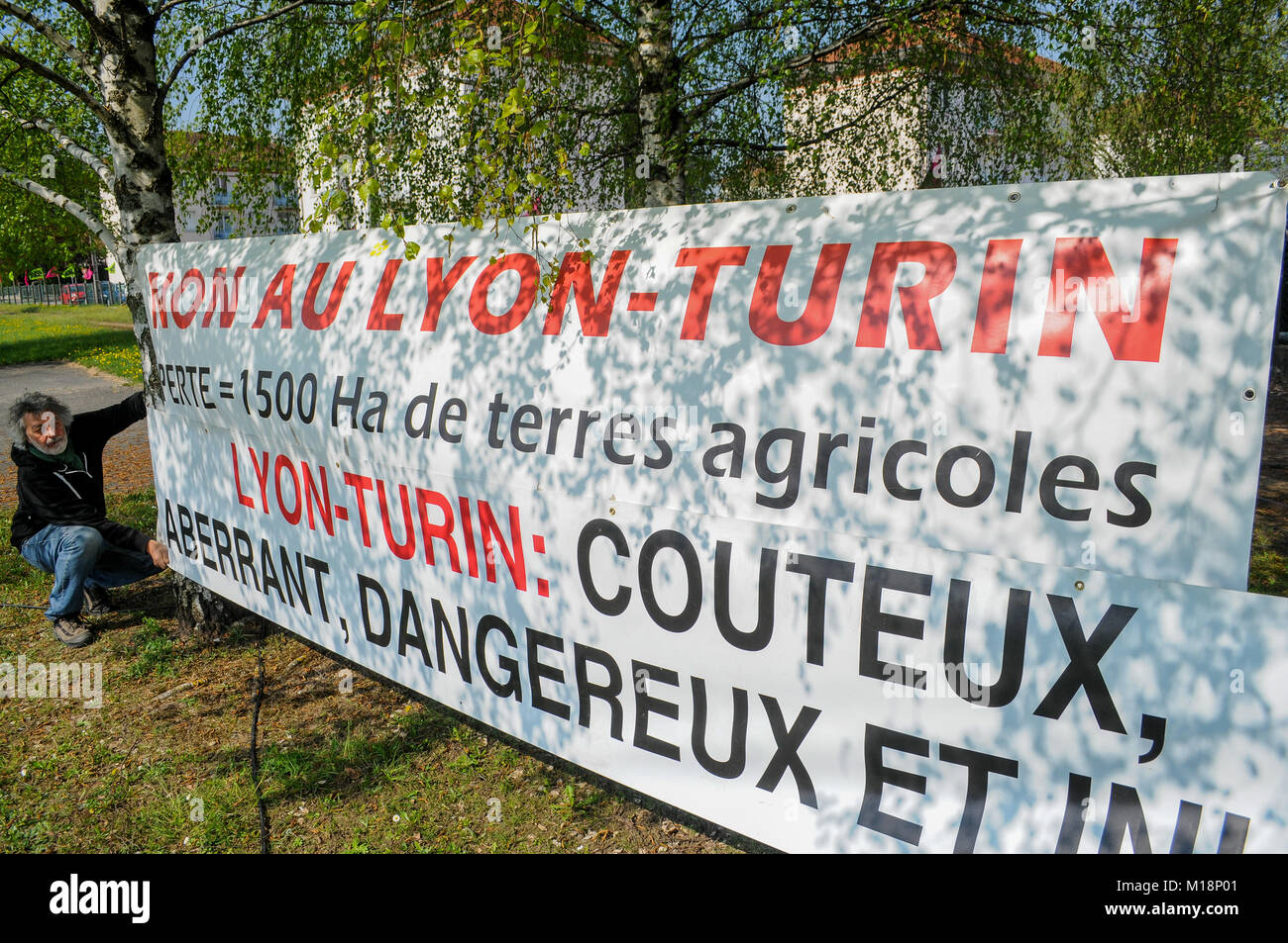 Anti-TAV rally, Amberieu-en-Bugey, France Stock Photo