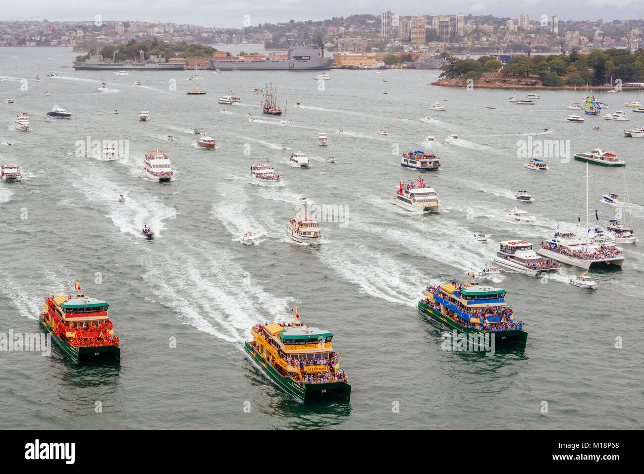 Annual Australia Day Ferry Boat Race Ferrython, Sydney Harbour