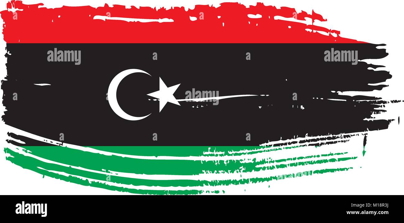 Libya flag, vector illustration Stock Vector Image & Art - Alamy