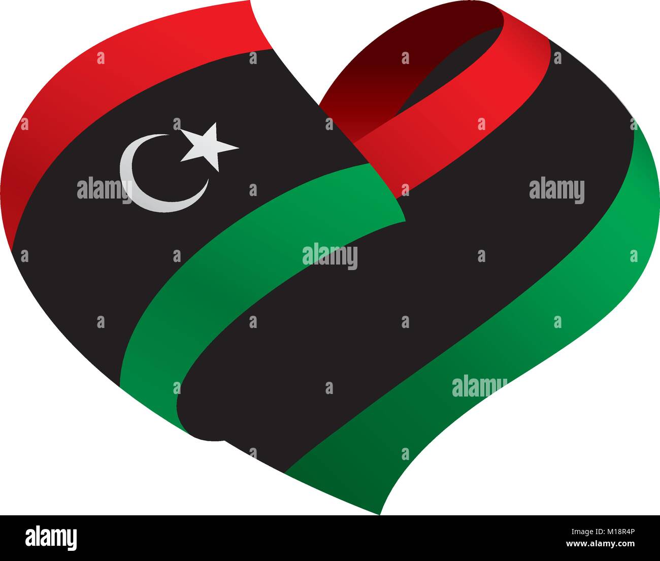 Libya Flag Vector Illustration Stock Vector Image Art Alamy