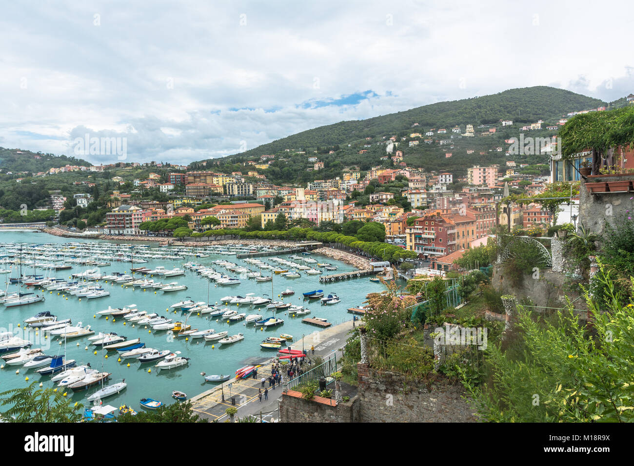 Lerici from above, Italy Stock Photo