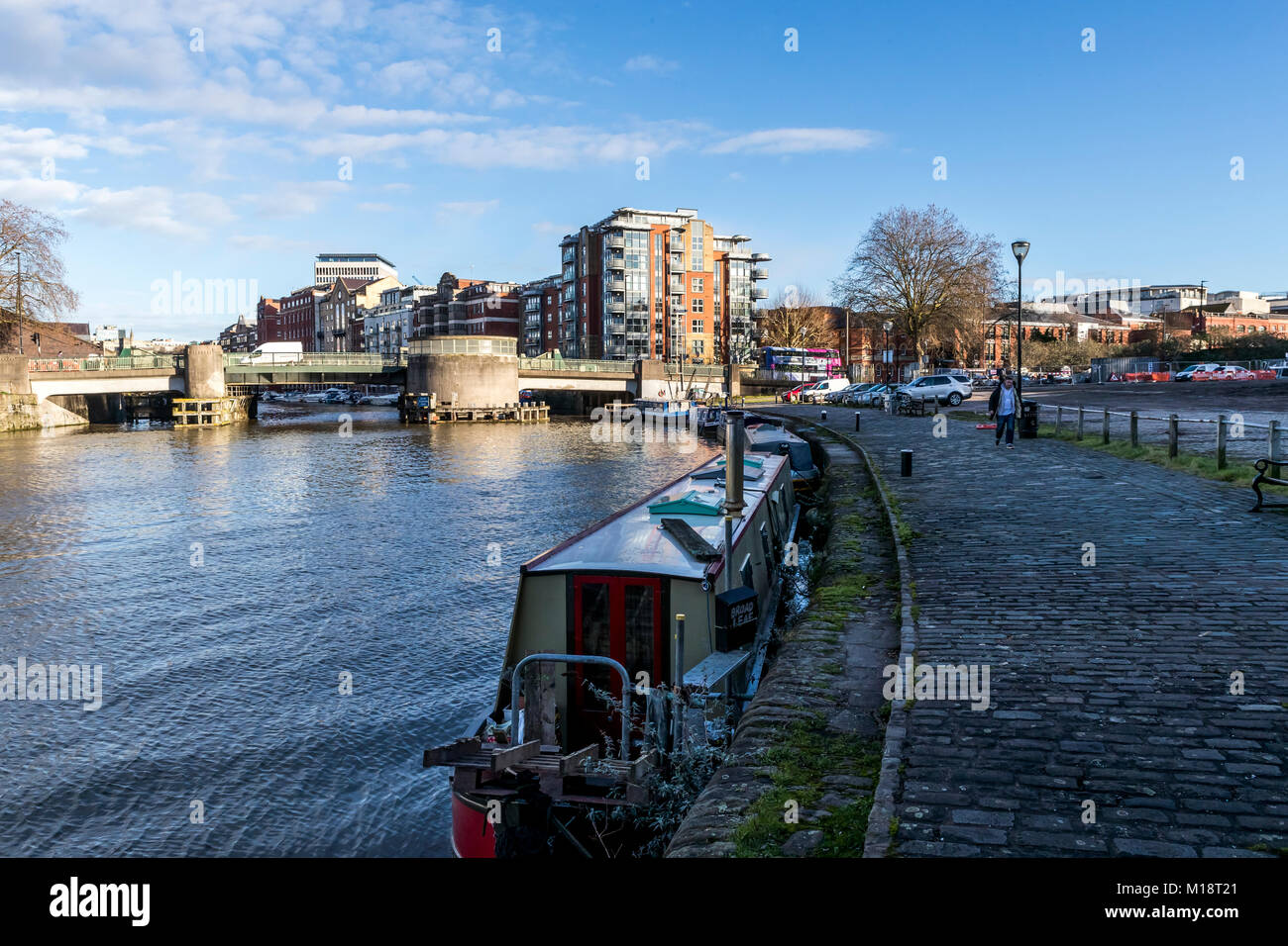 Redcliffe Way swing bridge, Bristol, UK Stock Photo Alamy