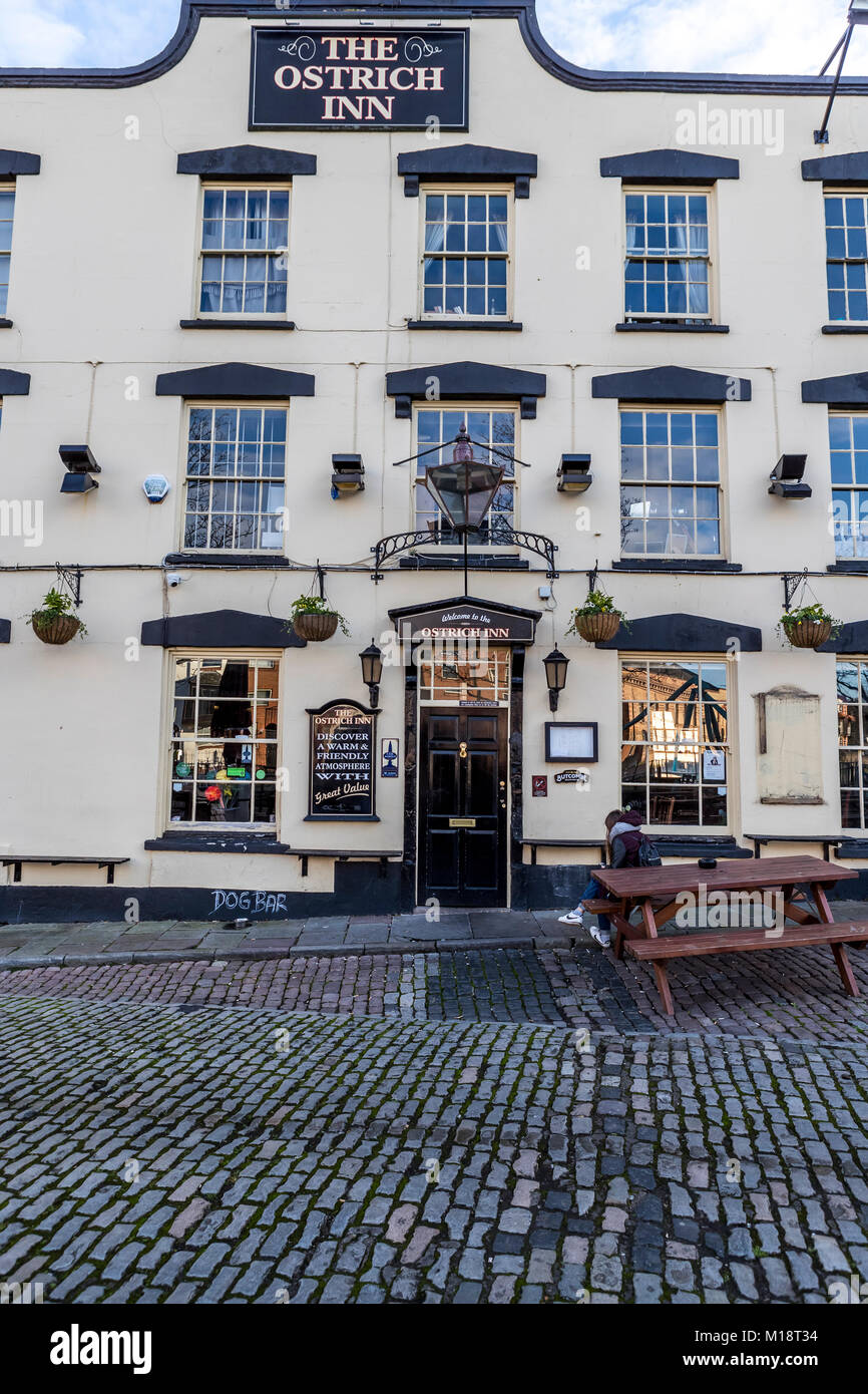 The Ostrich harbourside pub, Bristol, UK. Stock Photo