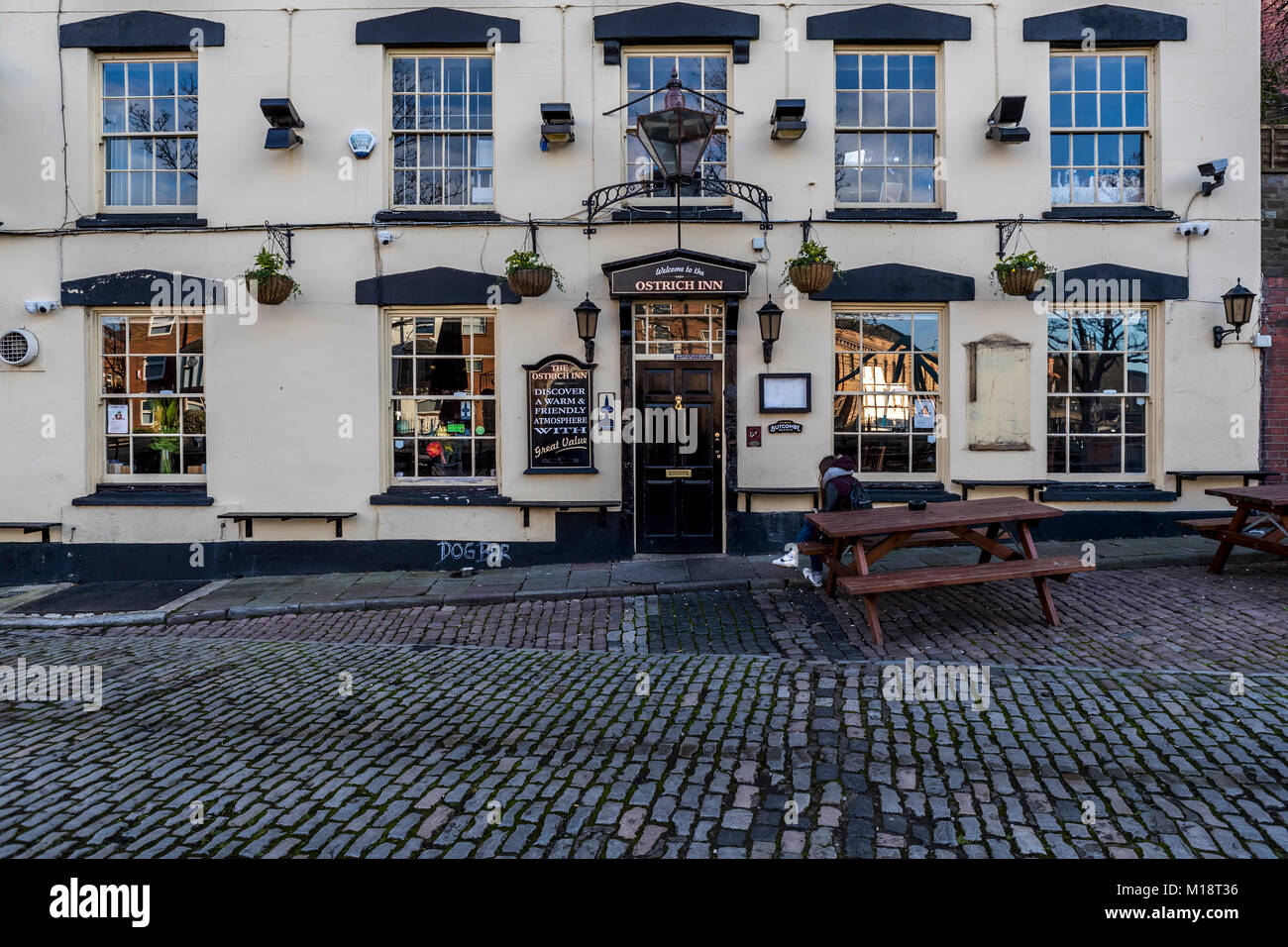 The Ostrich harbourside pub, Bristol, UK. Stock Photo