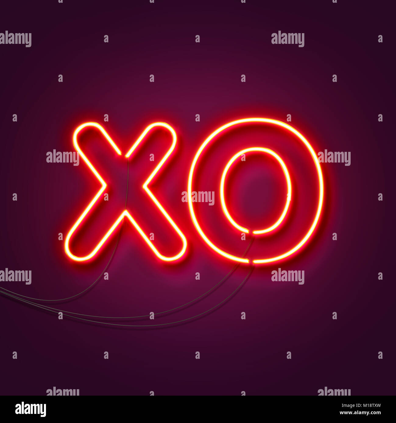 Xo neon light hotsell