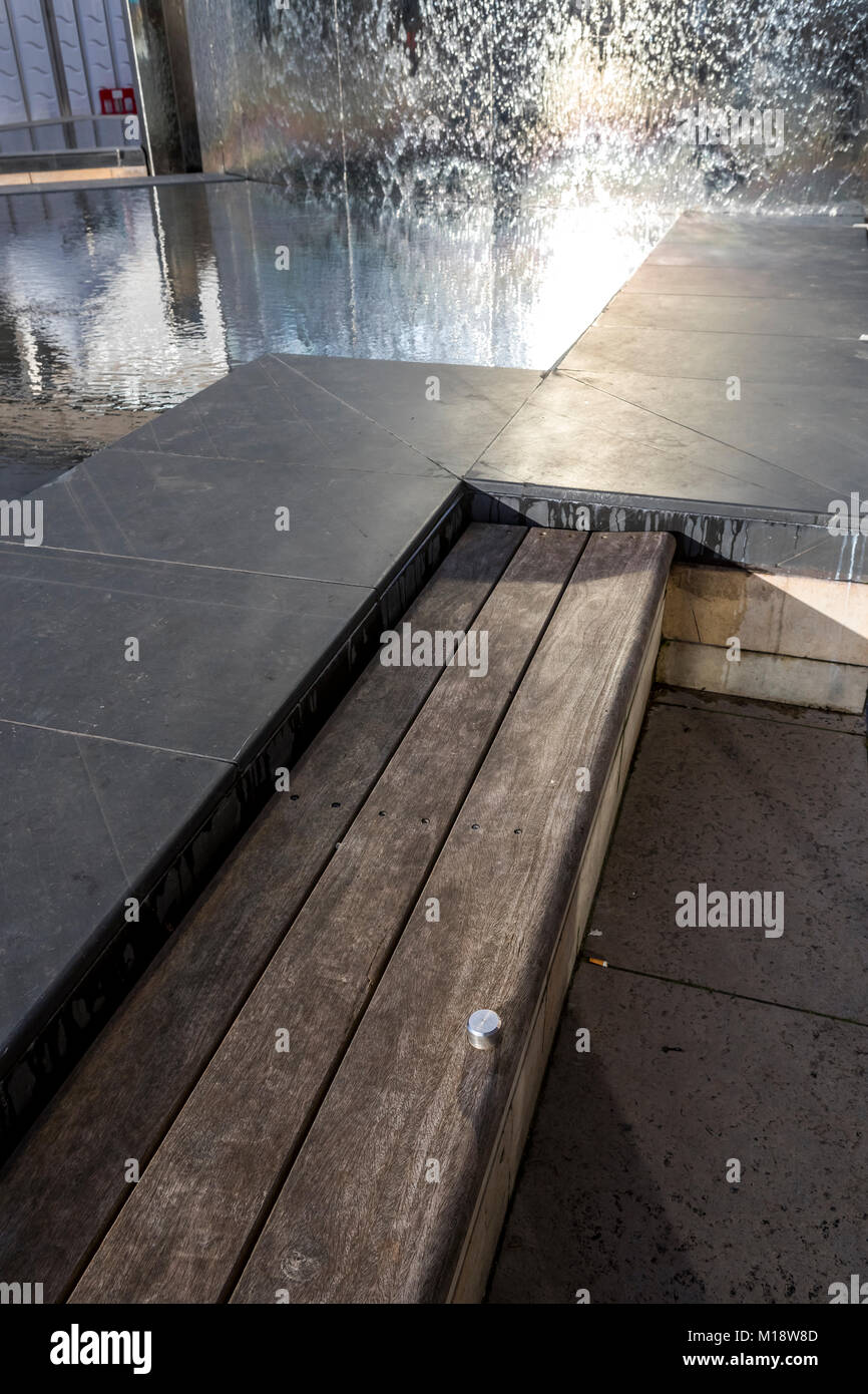 Public art installations in Millennium Square, Bristol, UK Stock Photo