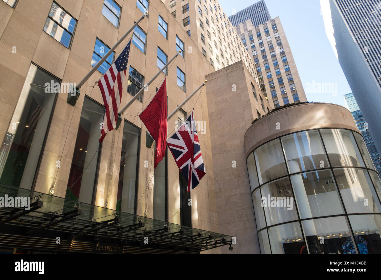 Christies auction house new york hires stock photography and images