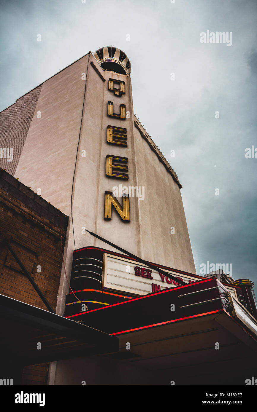 The Queen Theater / Bryan Texas Stock Photo Alamy
