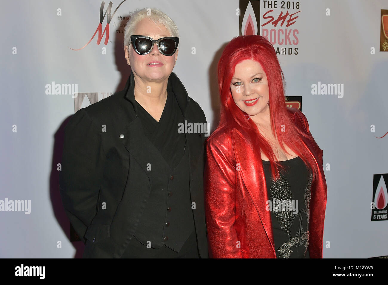Cindy Wilson and Kate Pierson (The B52's) attend the 6th Annual She