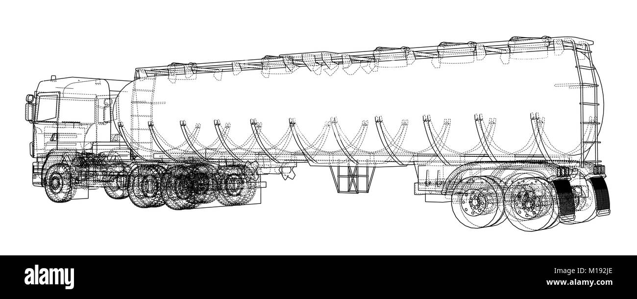 Oil truck sketch illustration Stock Vector Image & Art Alamy