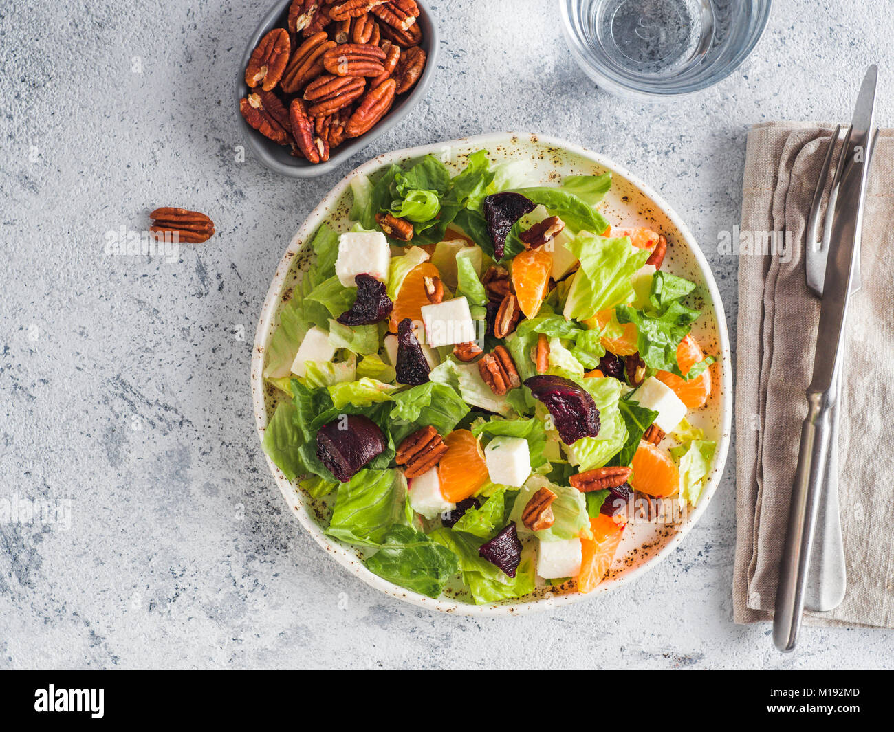 Beetroot, Feta Cheese and Orange Salad Stock Photo Alamy