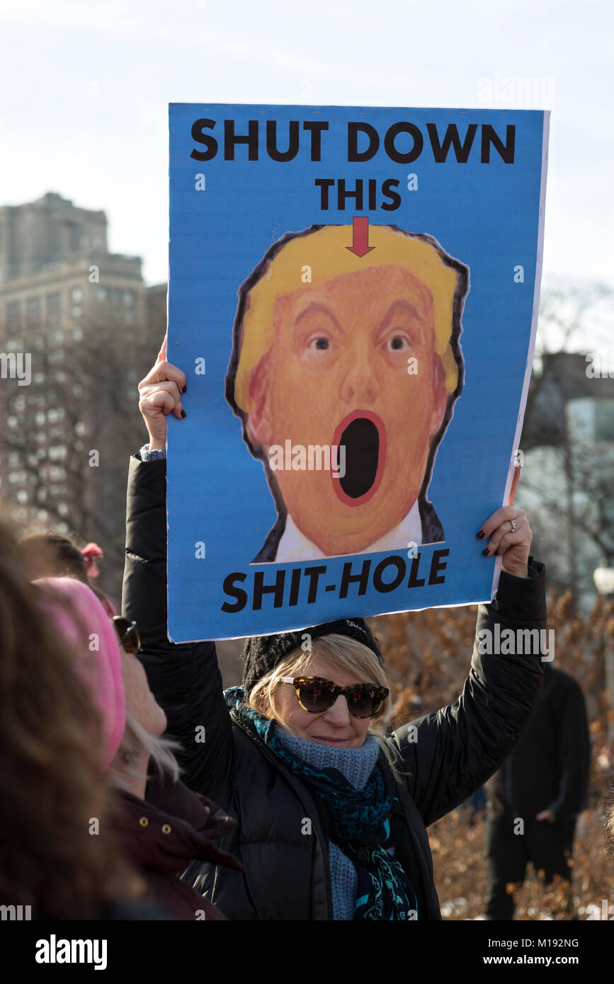 chicago-il-january-20-2018-womens-march-brought-together-people-protesting-M192NG.jpg