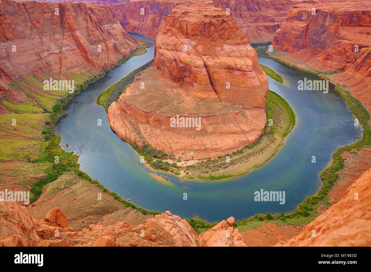 Famous Horseshoe canyon formation near Page, Arizona Stock Photo Alamy