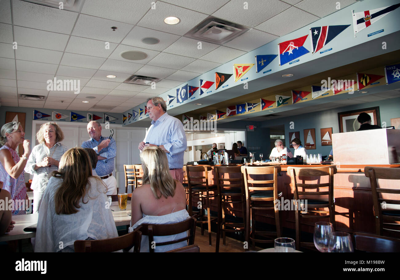 Restaurant and Bar at Avalon Yacht Club in Cape May, New Jersey USA Stock Photo Alamy