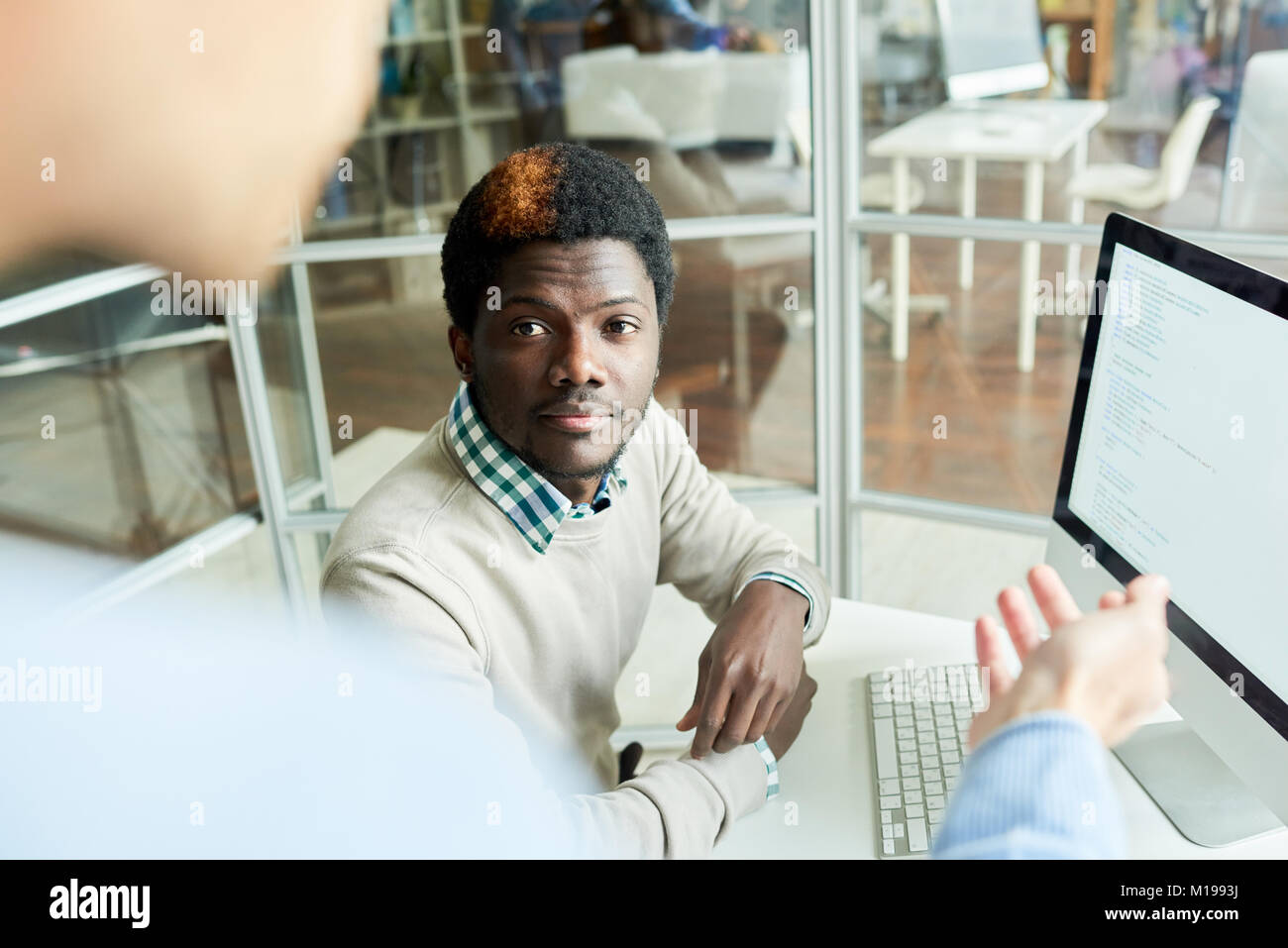 Young African Programmer in Training Stock Photo - Alamy